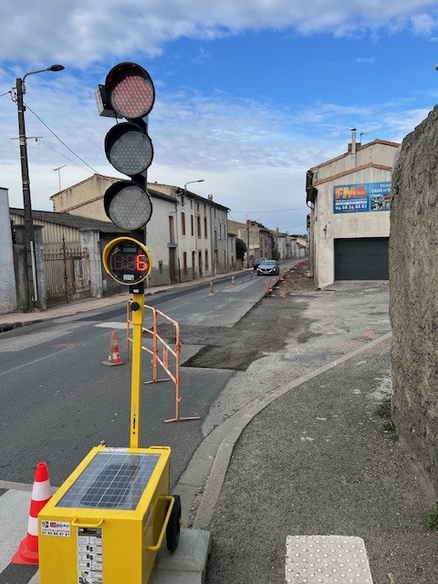 Feu tricolore mobile